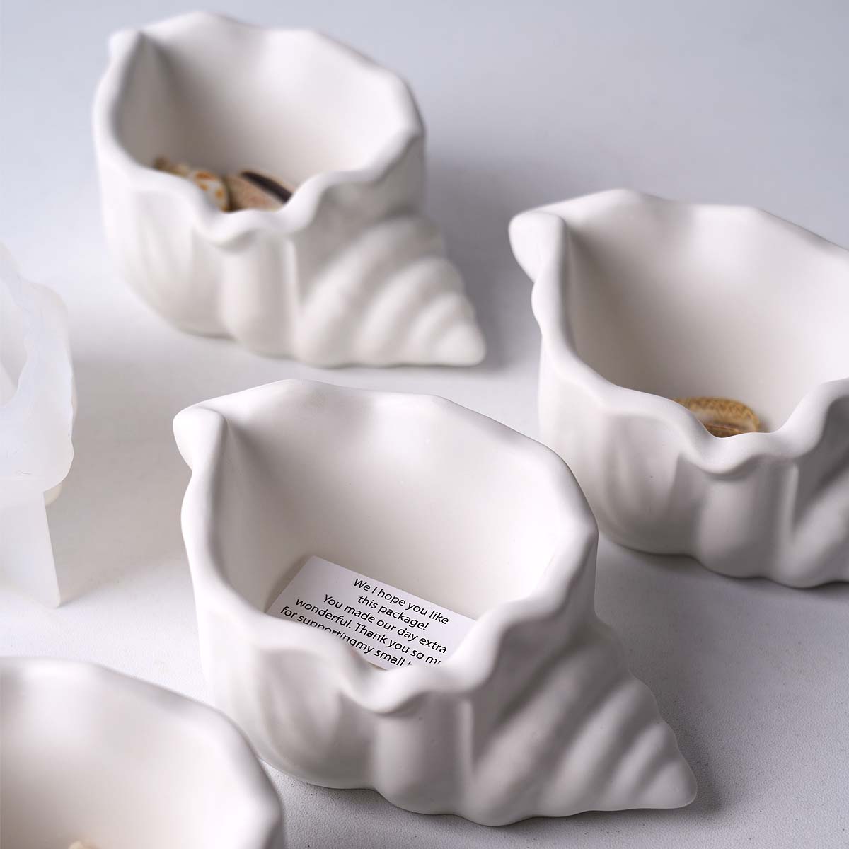 Kraft Box Candle - Conch Candle Jar Silicone Mold DIY