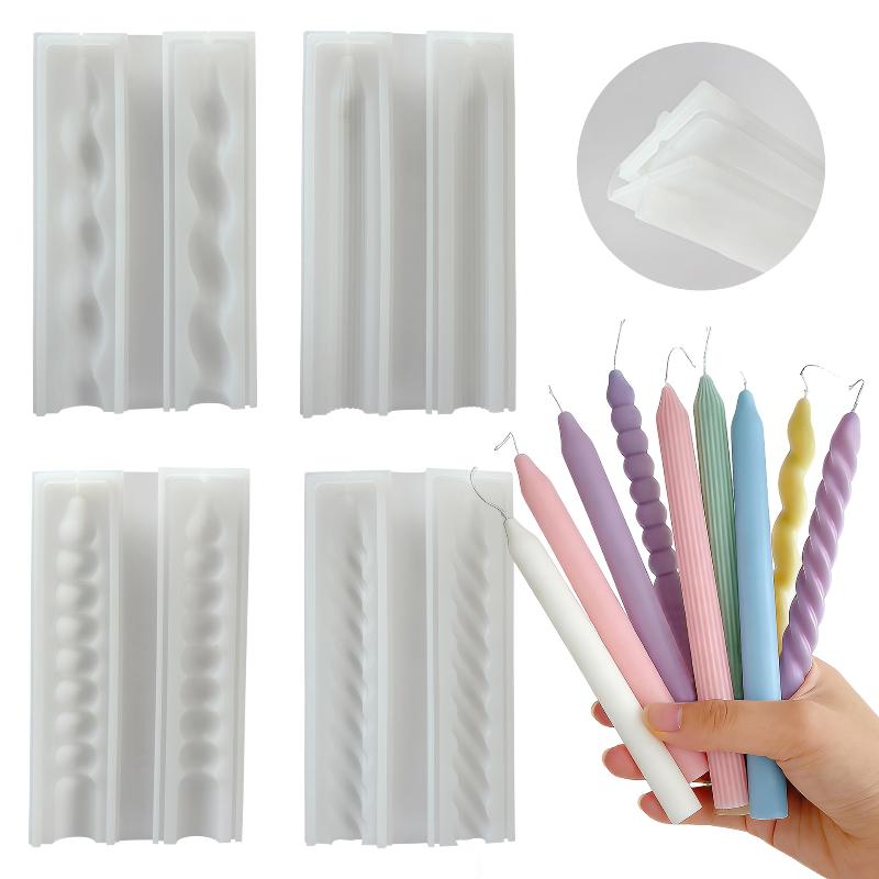 Candle Making Activity - Long Spiral Silicone Candle Mold DIY