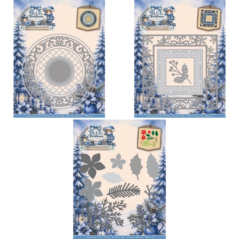 Blue Christmas Winter Serenity - Kraft Box Candle ulasan dan harga