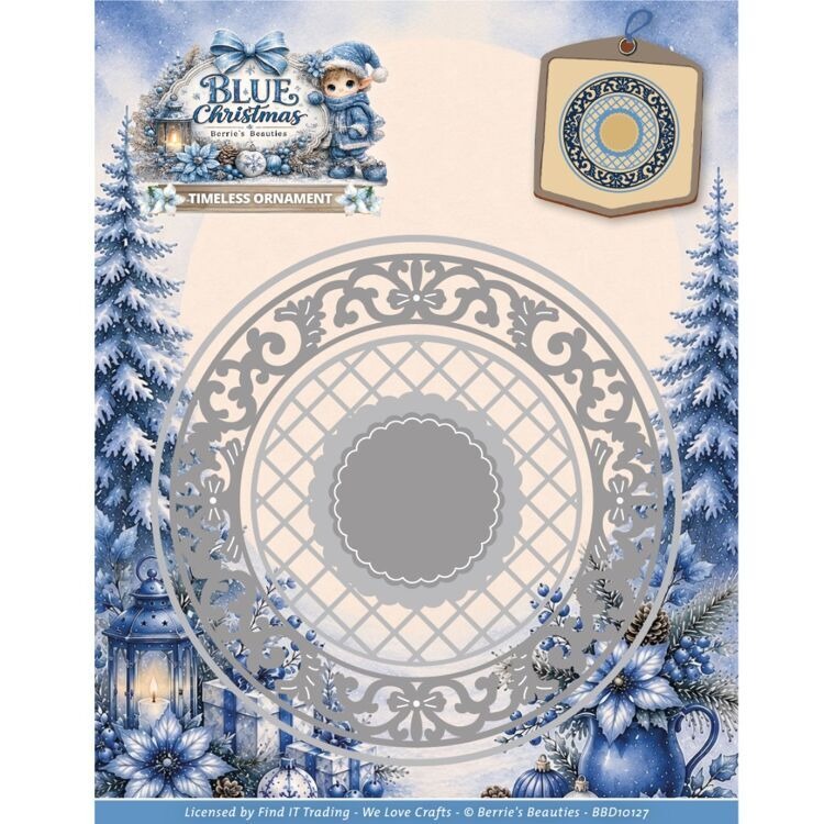 Blue Christmas Winter Serenity - Kraft Box Candle ulasan dan harga