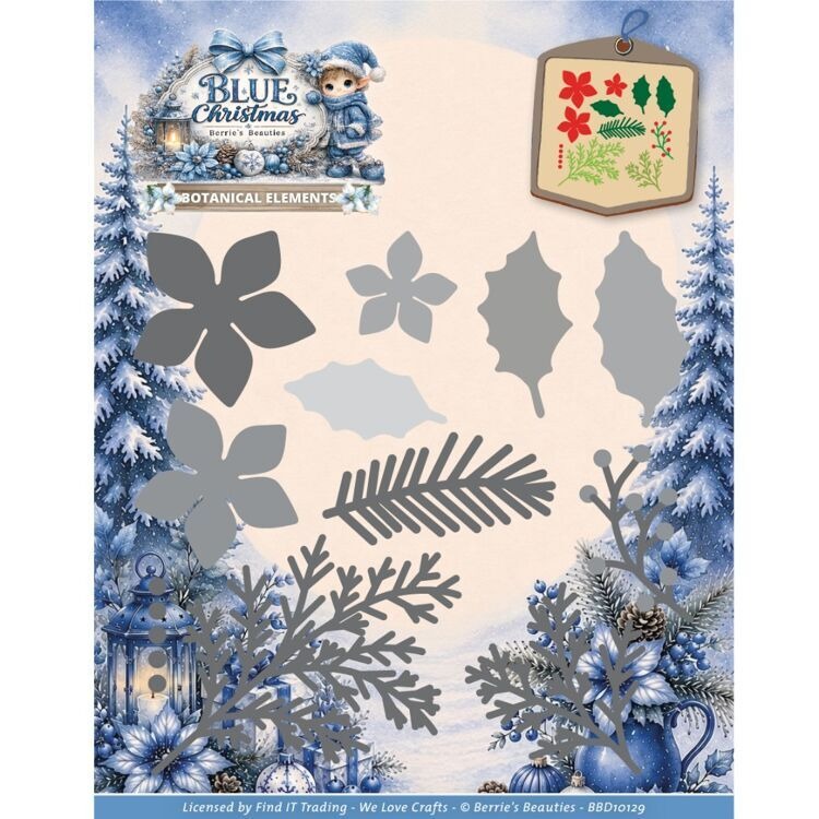 Blue Christmas Winter Serenity - Kraft Box Candle ulasan dan harga