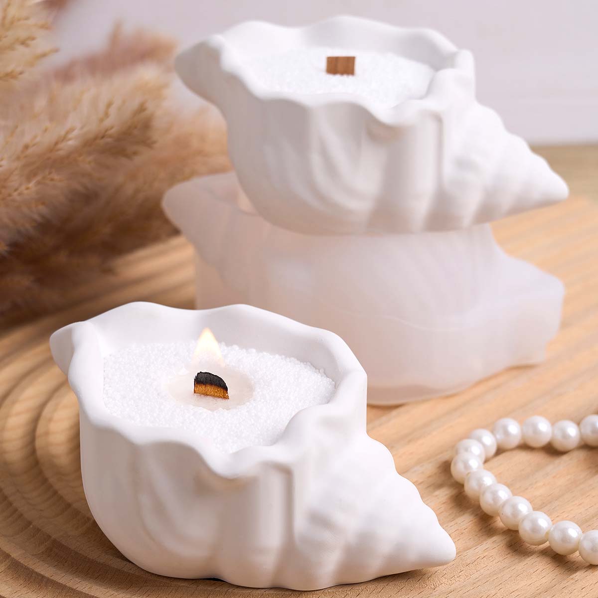 Conch Candle Jar Silicone Mold - Kraft Box Candle ulasan dan harga