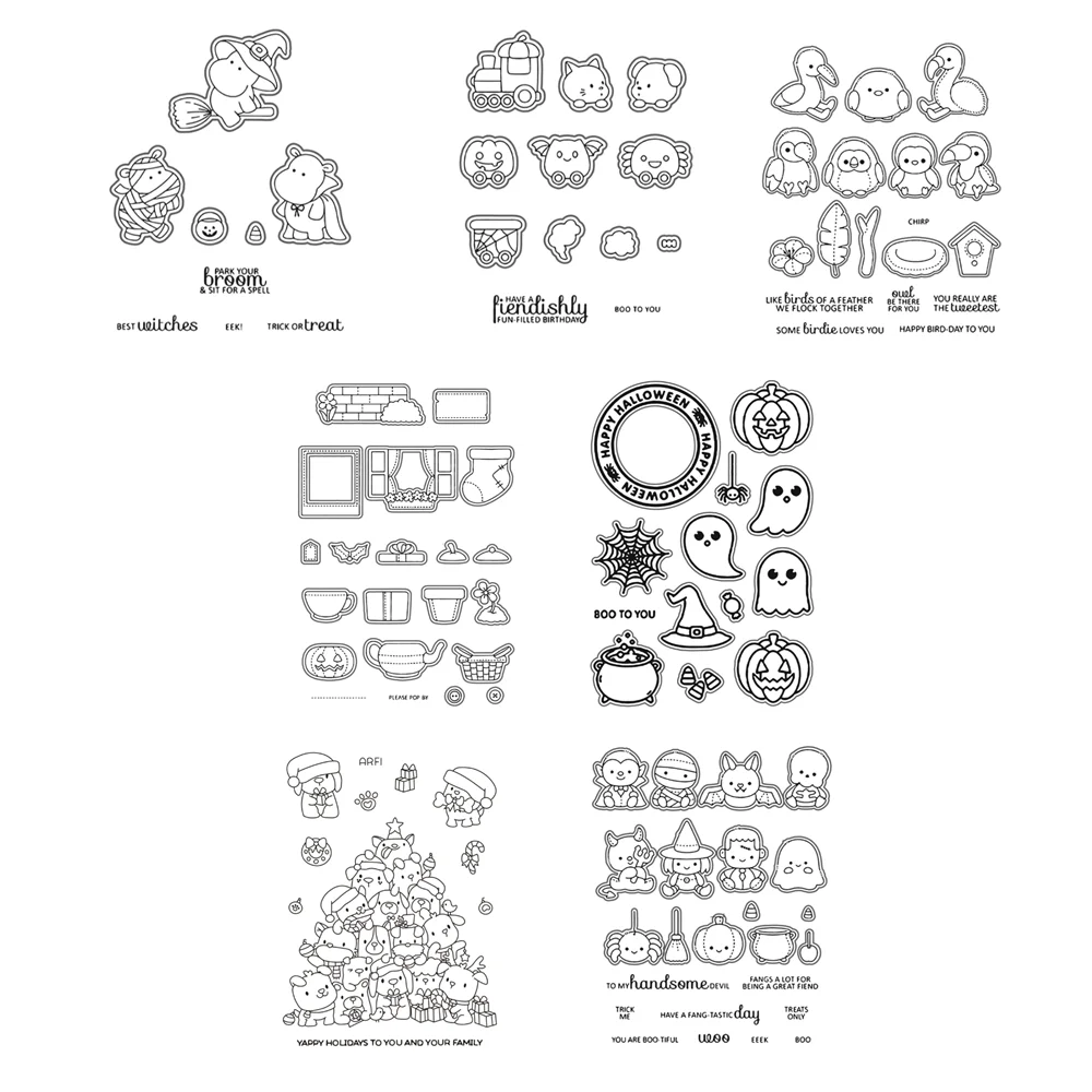 Cutting Dies and Clear Stamps  - Kraft Box Candle ulasan dan harga