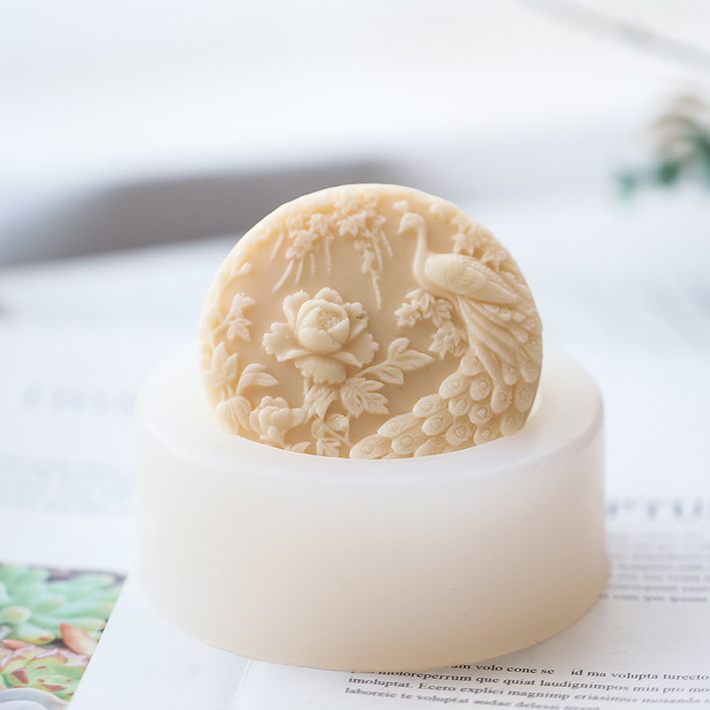 Peacock Flower Pattern Silicon - Candle Making Activity ulasan dan harga