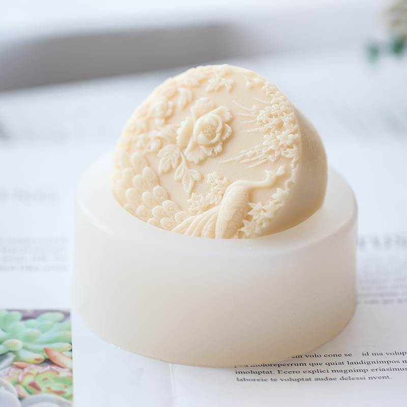 Peacock Flower Pattern Silicon - Candle Making Activity ulasan dan harga