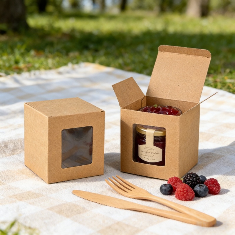 Brown Kraft Paper Boxes with P - Kraft Box Candle ulasan dan harga